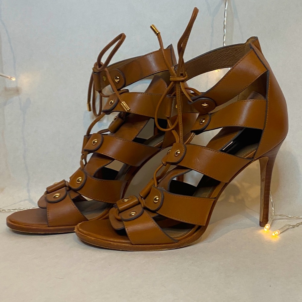 Coach “Leslie” lace-up sandal